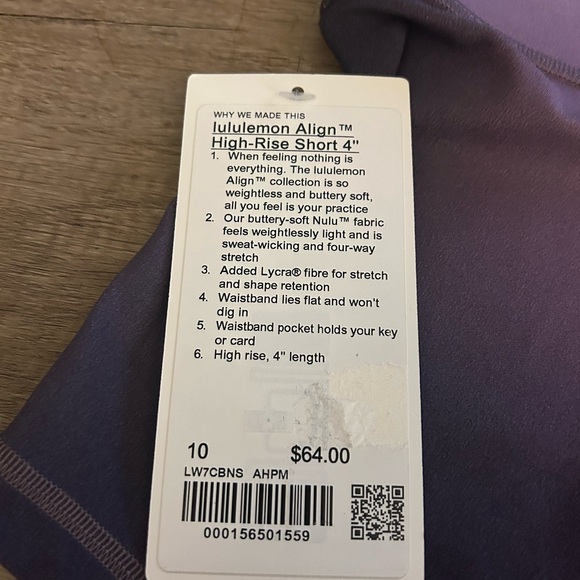 lululemon Align High Rise Shorts 4 in - Picture 4 of 4